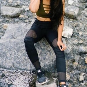 Zyia Black Moto Light n Tight